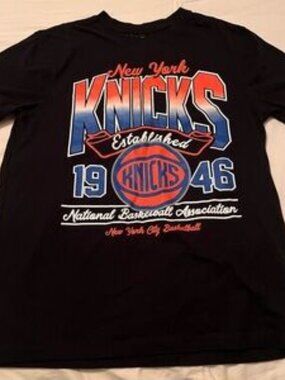 Ultra Game NBA Official T-Shirt - Unisex, New York Knicks, Black